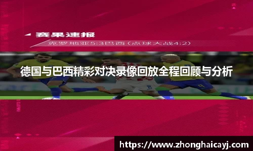 德国与巴西精彩对决录像回放全程回顾与分析